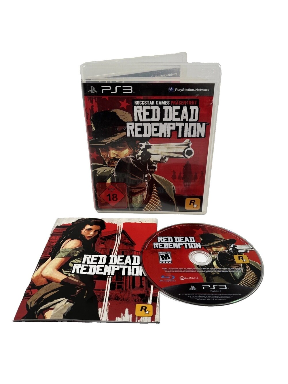 Red Dead Redemption Alternate Art Cover PS3 PlayStation 3 No Map Rare Tested